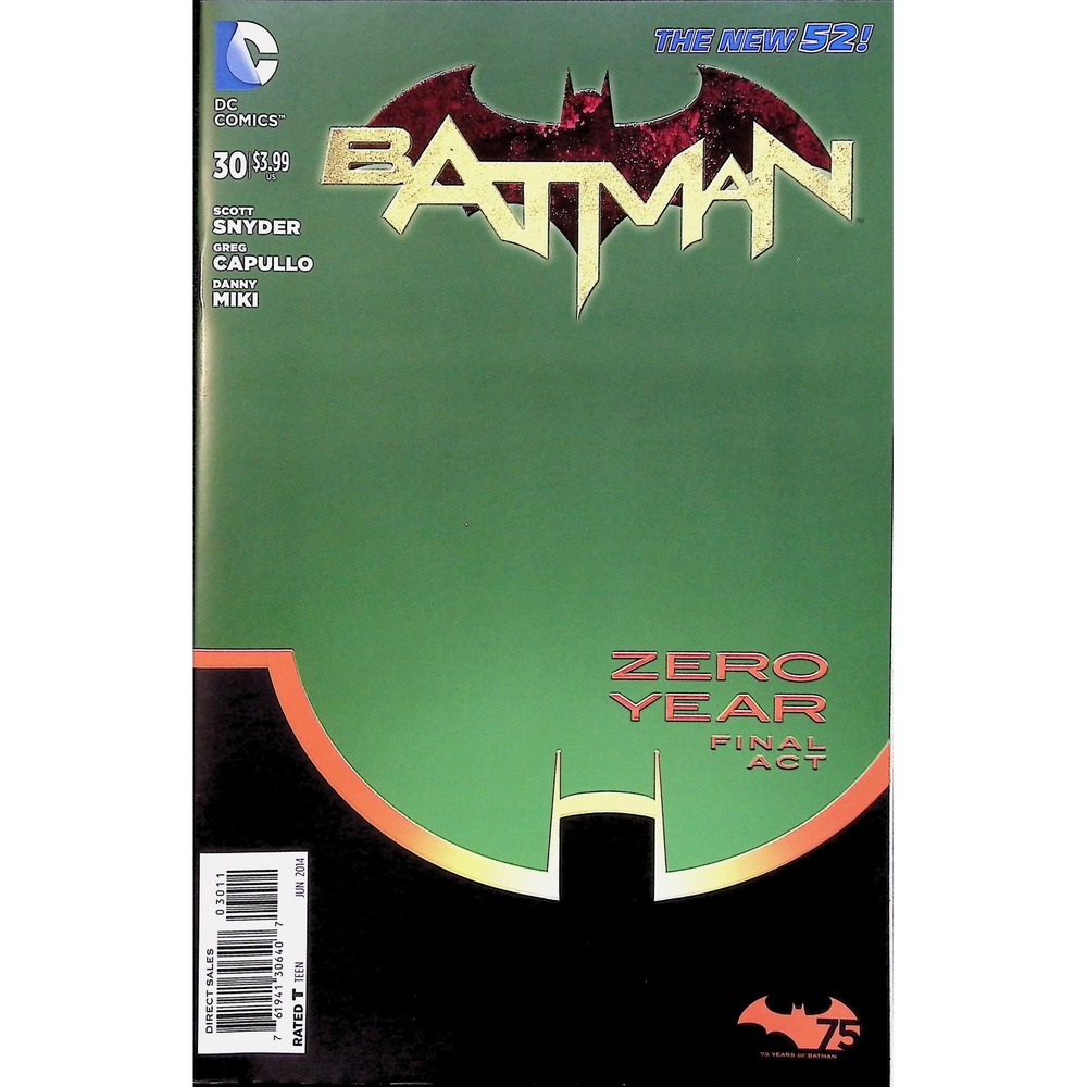 Batman #30 DC Comic New 52 Zero Year Final Act Snyder Capullo Key